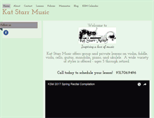Tablet Screenshot of katstarrmusic.com